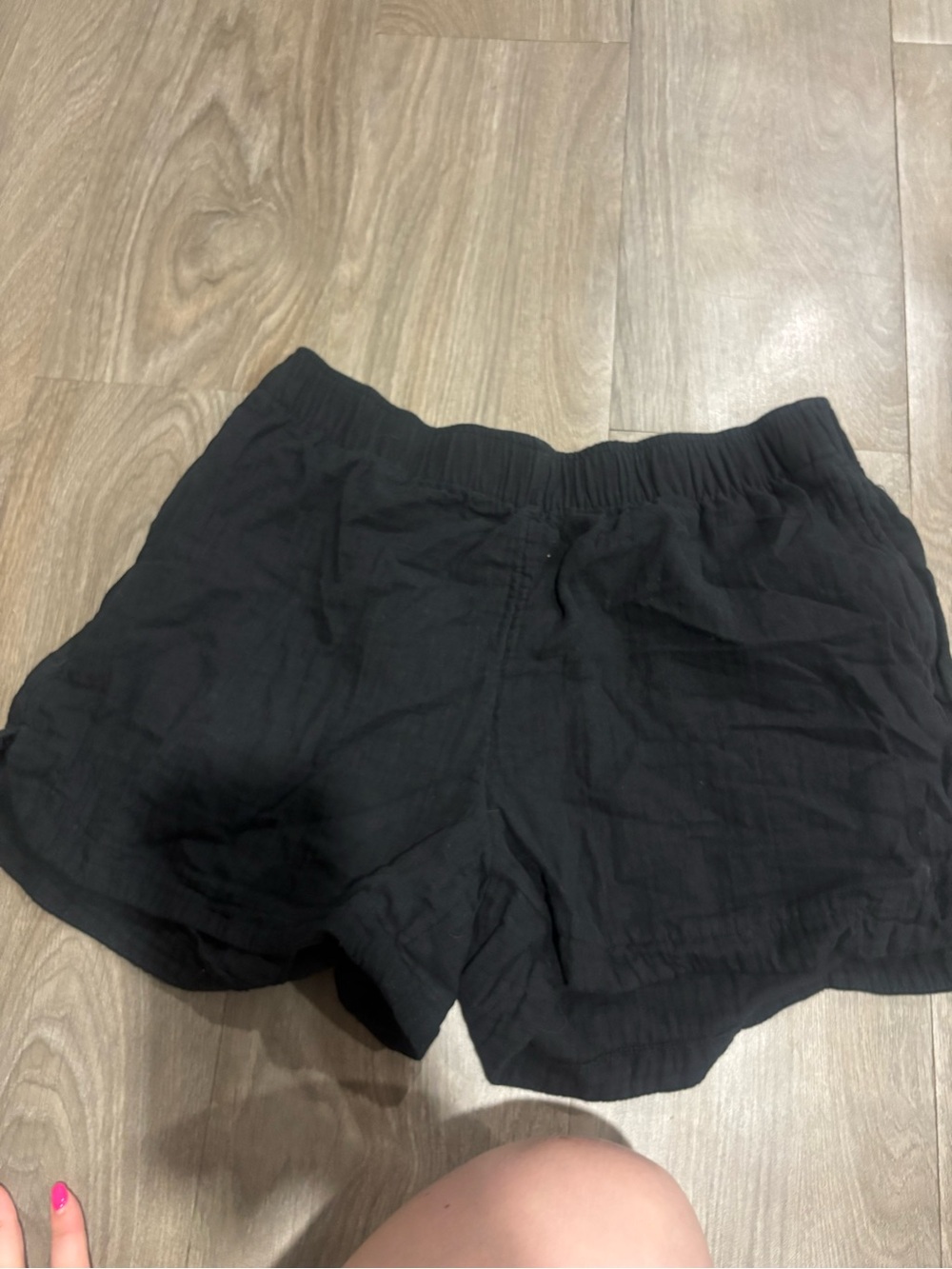Old Navy Black Women's Linen Shorts